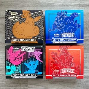 POKEMON Bulk Cards Lot - Custom Elite Trainer Boxes - Holo & Ultra Rare cards